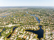 Aerial photo luxury homes in Parkland Florida