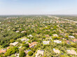 Aerial drone photo neighborhoods in Parkland Florida luxury upscale homes