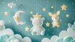 Gentle Plush Animal and Star Mobiles for Soothing Nursery Decor