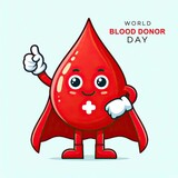 Fototapeta Kwiaty - World Blood Donor Day, A poster for | World Blood Donor Day poster, June 14. Blood Donor Day, banner, poster, card. social media post, World Blood Donor Day post vector, hands, donate, blood, red drop