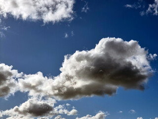 Wall Mural - Summer clouds in the sky background