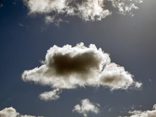 Poster - Summer clouds in the sky background