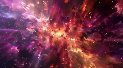 Leinwandbilder - Generative AI : A Mesmerizing 3D Abstract Multicolor Visualization