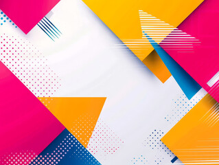 Wall Mural - A colorful background with a white frame