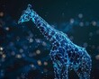 Edge computing forests where giraffes stride revealing zoomed insights into the universes mysteries