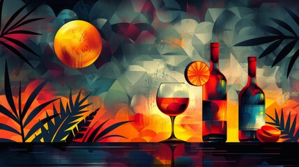 Wall Mural - Tropical Twilight