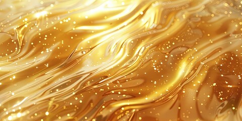 Poster - gold texture illustration , luxury background , shiny and wavy , wallpaper , template.
