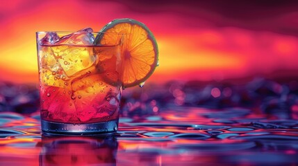 Poster - Sunset Cocktail