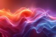A colorful wave of light with a purple and blue section