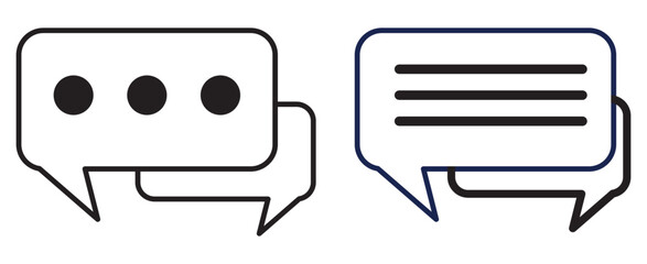 Wall Mural - chat icon vector sign symbol