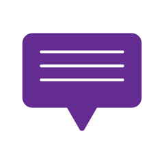 Wall Mural - Chat icon vector for web and mobile app. speech bubble sign and symbol. comment icon. message