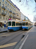 Fototapeta  - Zürich trams