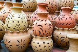 Fototapeta  - Traditional pottery on Nizwa Souq, Oman