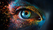 © VicPhoto - Imagen creatica de un ojo hecho con particulas