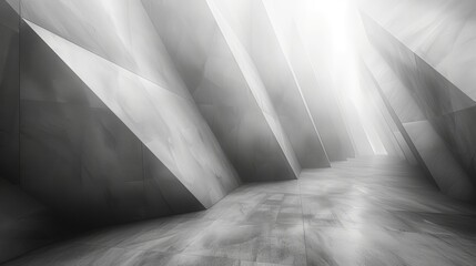 Wall Mural - Sharp Angles in Monochrome