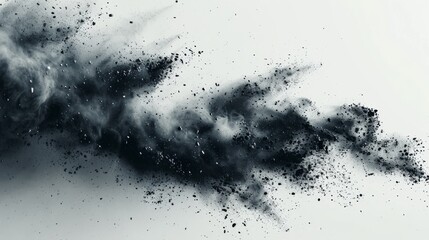Leinwandbilder - Isolated white background with textures overlay of grit and rough grains. Abstract modern noise. Small particles of debris and dust. Distressed uneven background. Modern illustration. EPS10.