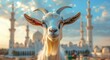 Goat With eid Background Generated with Ai tools