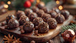Truffles on Decorated Table