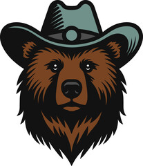 Wall Mural - Cowboy Bear