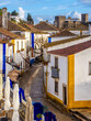 Street of Obidos Castle in Portugal