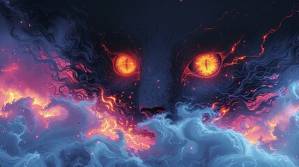 Canvas Print - Fiery Gaze