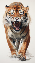 Wall Mural - Angry Tiger