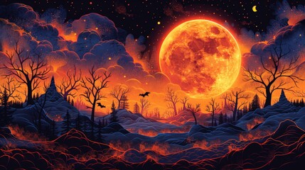 Sticker - Blood Moon Night