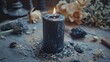 magic black candle.
