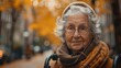 Elderly Woman Walking with Walker on Peaceful Stroll Generative AI