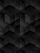 seamless pattern black and white geometric shapes with a black background