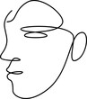 © Michella - Abstract Face Line Art