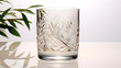 fancy crystal water glass AI generative