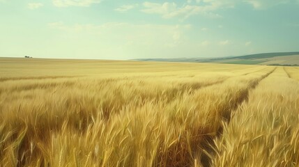 Poster - golden wheat field