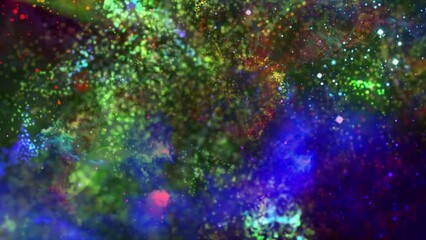 Wall Mural - colorful particle gradation abstract background