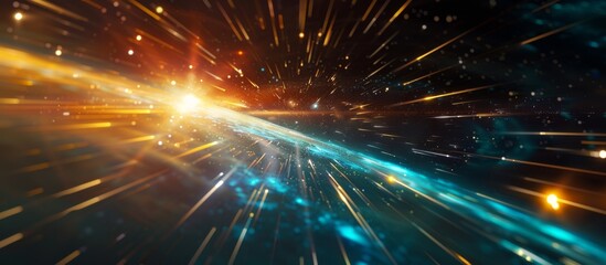 Wall Mural - a peaceful and tranquil space adorned with twinkling stars and a brilliant shining ray of light amid