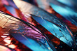 Iridescent Feather-Like Patterns Close-Up