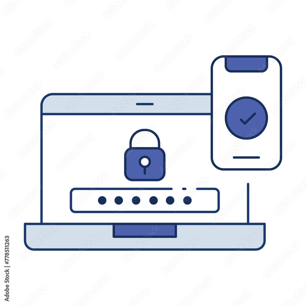 Enhance authentication security with the MFA icon, implementing ...