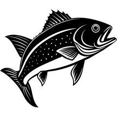 mahi mahi silhouette vector illustration