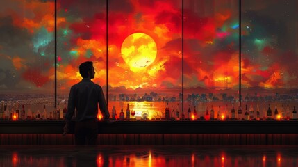 Wall Mural - Reflective Solitude