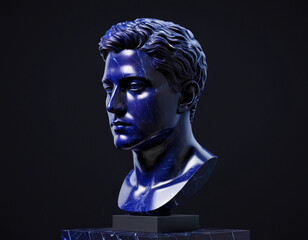 male bust sculpture artwork