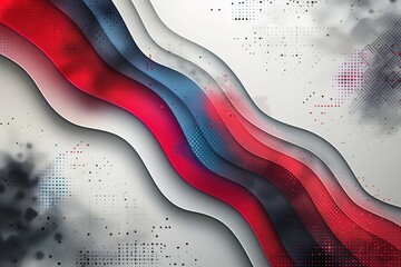 Wall Mural - modern background with red, blue and white stripes