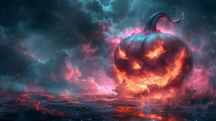 Poster - Abyssal Pumpkin Inferno