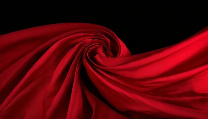 Wall Mural - red satin fabric