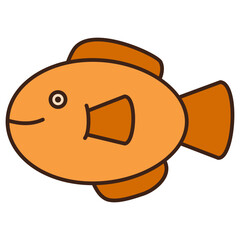 Poster - fish character icon