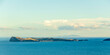 Sunset Seascape with Shoe and Slipper Islands from Mt Paku Summit Walk Lookout, Coromandel, New Zealand