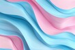3D blue pink geometric abstract background overlap layer on bright space with waves decoration. Graphic design element liquid style concept for banner, flyer, card, brochure cover, or landing page