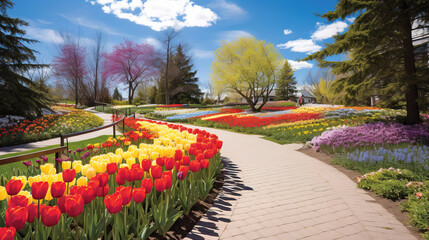 Wall Mural - path in the garden.