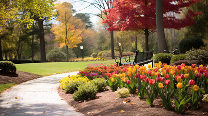 Wall Mural - path in the garden.