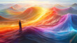 Sunset Serenity: A tranquil scene of the sun descending over the vast ocean, painting the sky in hues of orange and red, casting a warm glow over the serene waters, with billowing clouds adding to the