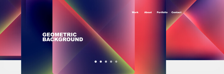 Triangle minimal web site page background design. Vector Illustration For Wallpaper, Banner, Background, Card, Book Illustration, landing page